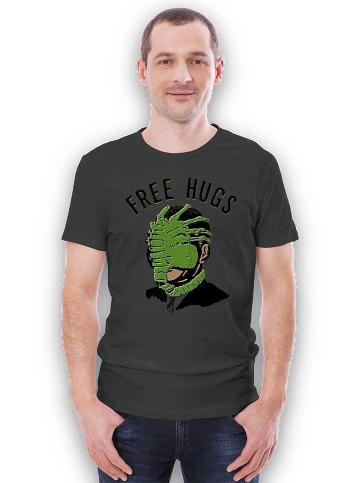 free-hugs-alien-t-shirt dunkelgrau 2
