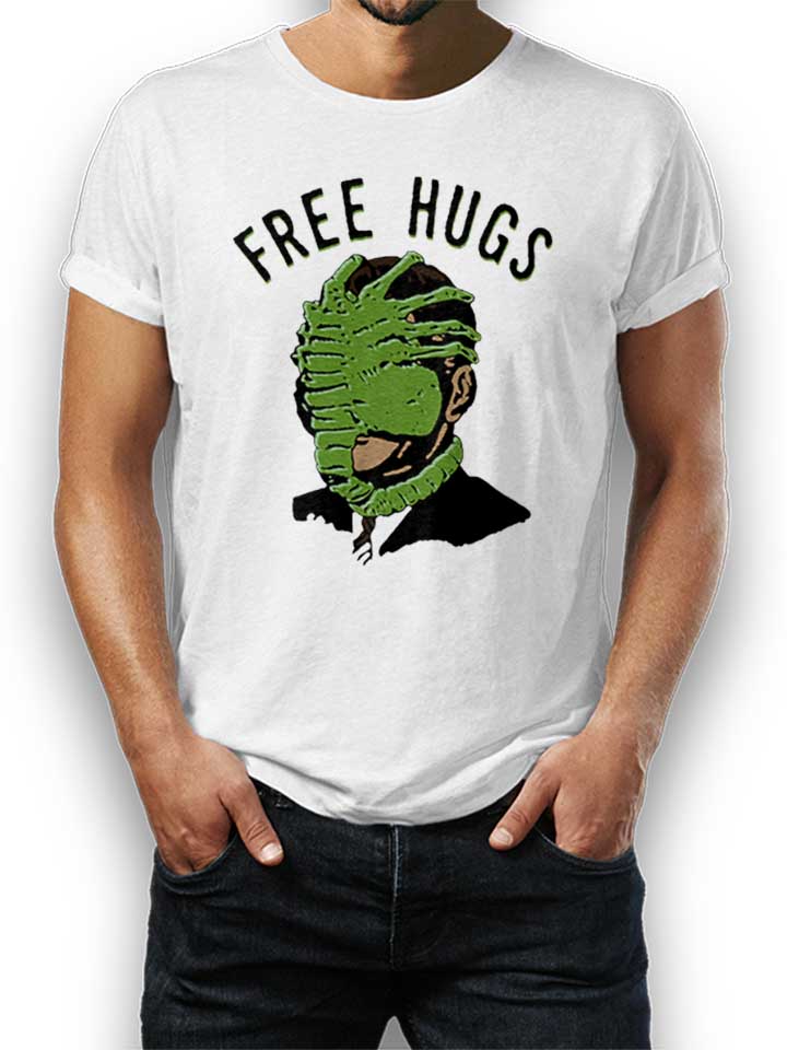 Free Hugs Alien T-Shirt blanc L