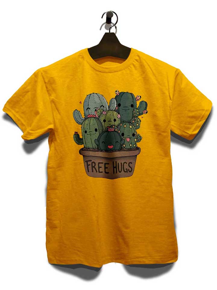 free-hugs-kakteen-blumentopf-t-shirt gelb 3