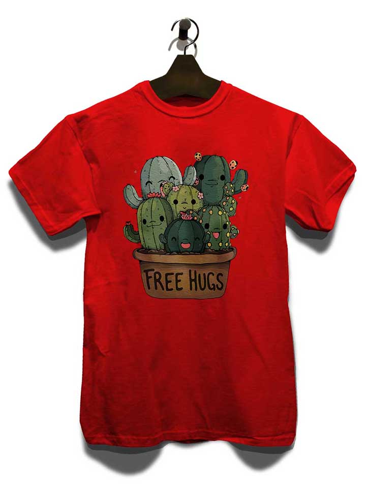 free-hugs-kakteen-blumentopf-t-shirt rot 3