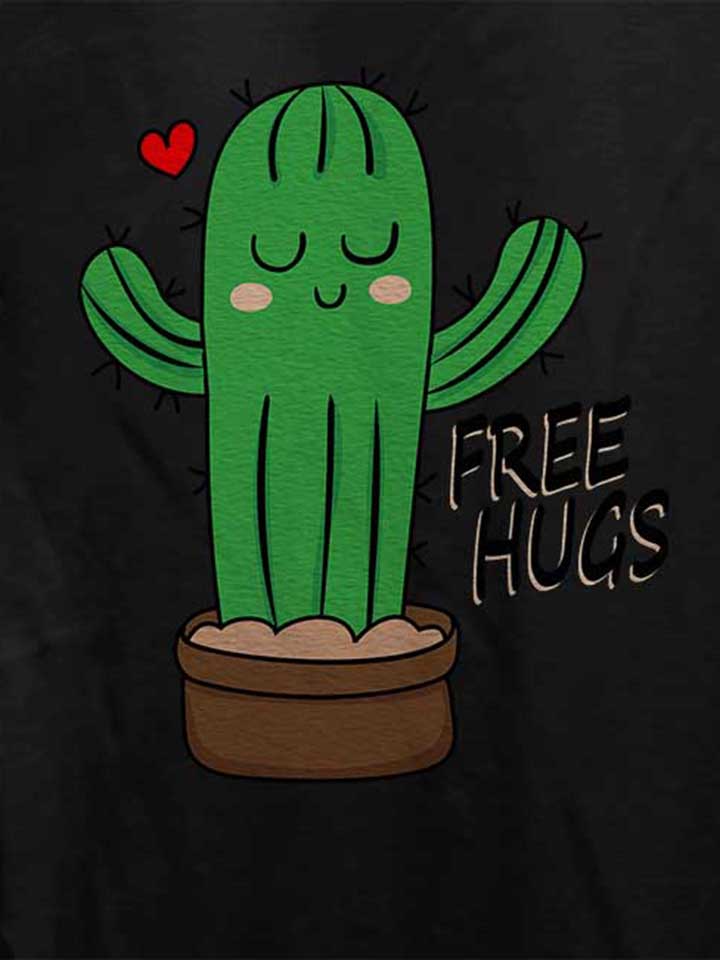 free-hugs-kaktus-damen-t-shirt schwarz 4