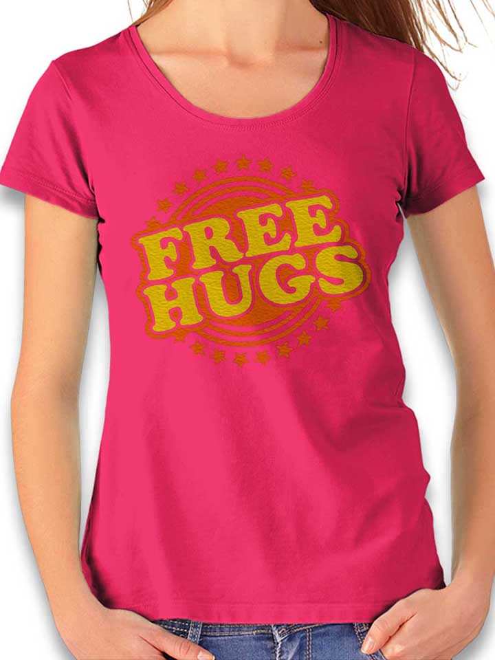 Free Hugs Damen T-Shirt fuchsia L