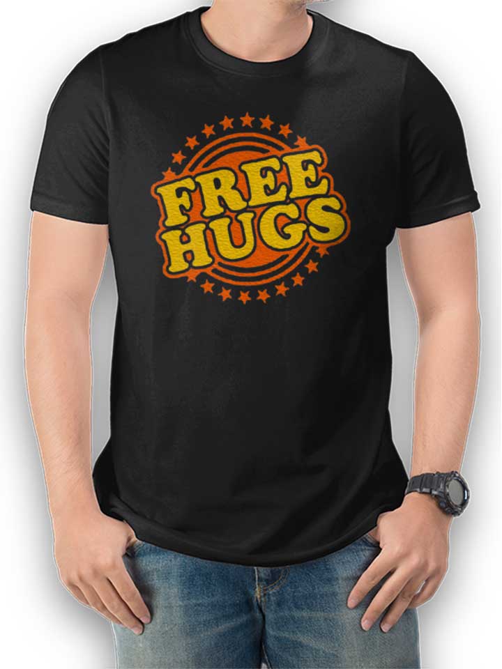 Free Hugs T-Shirt schwarz L