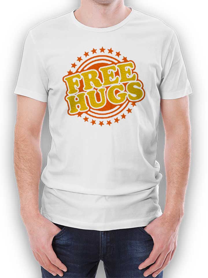 Free Hugs T-Shirt bianco L