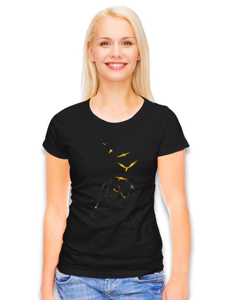 freedom-light-bird-damen-t-shirt schwarz 2
