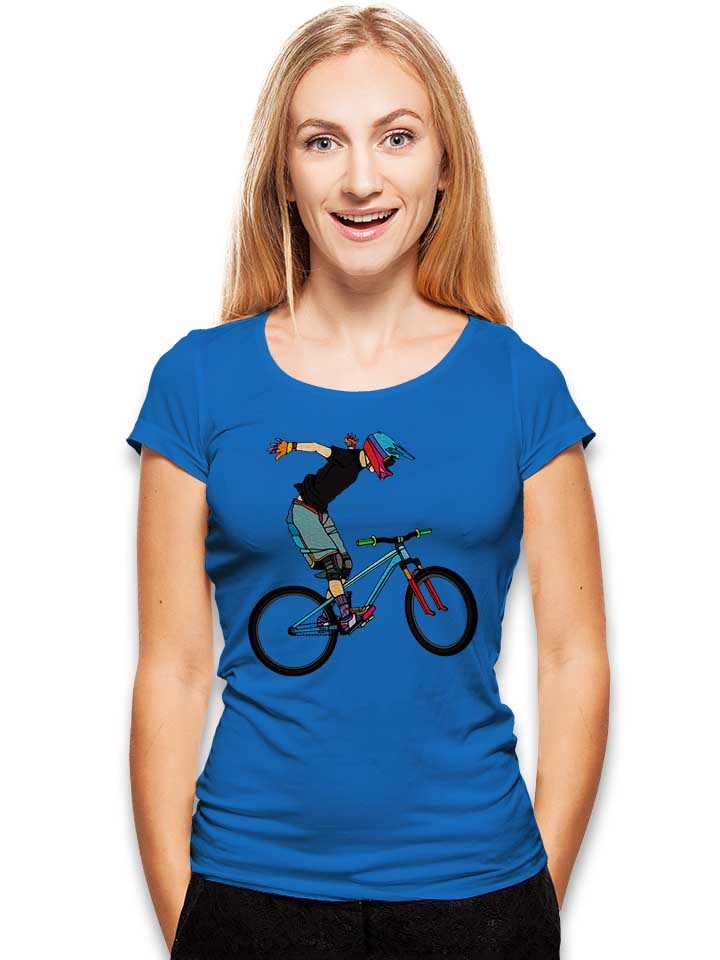 freeride-bike-damen-t-shirt royal 2