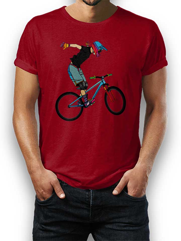 Freeride Bike Camiseta burdeos L