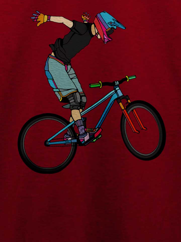 freeride-bike-t-shirt bordeaux 4