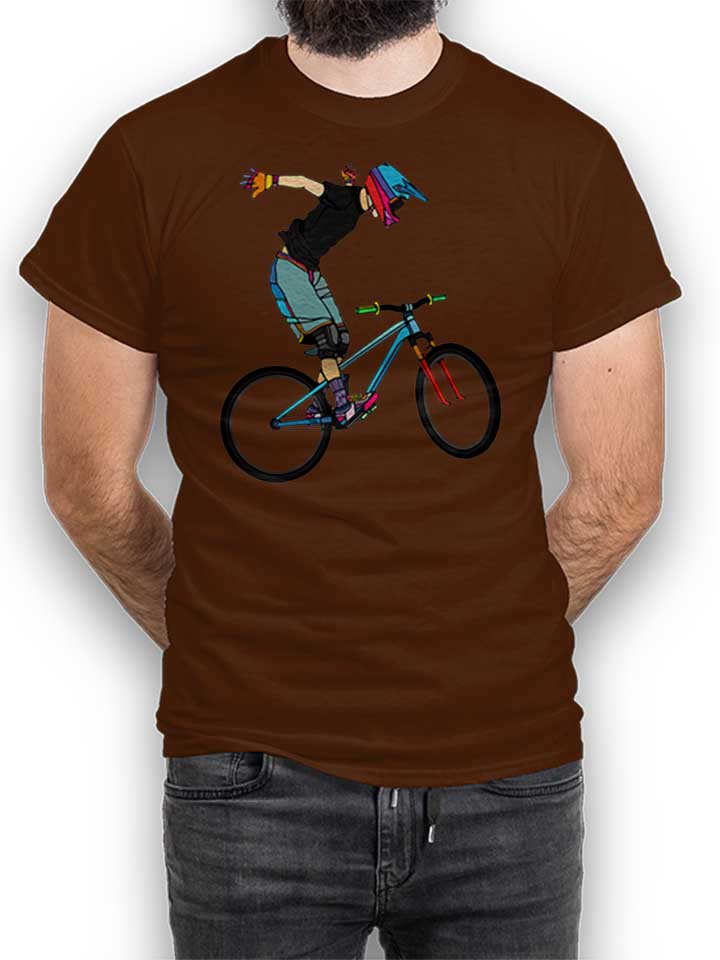 freeride-bike-t-shirt braun 1