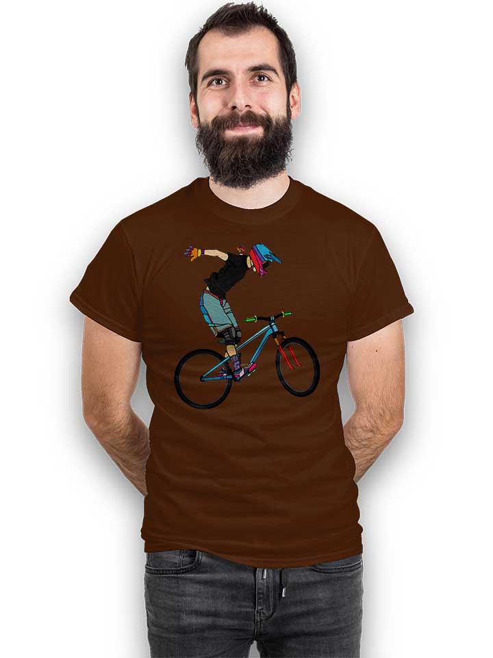 freeride-bike-t-shirt braun 2