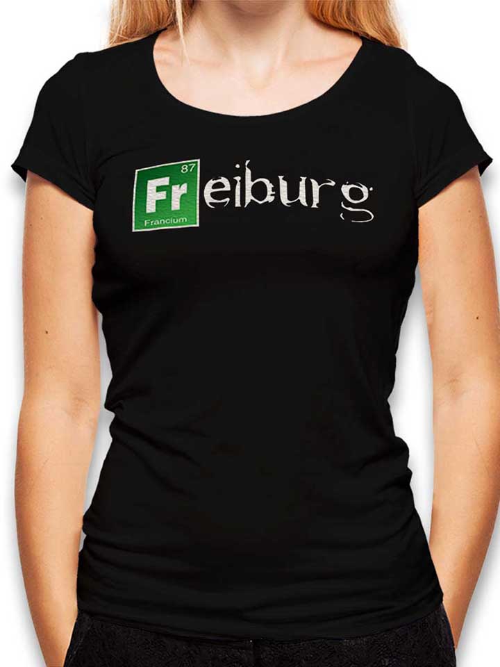 Freiburg Damen T-Shirt schwarz L