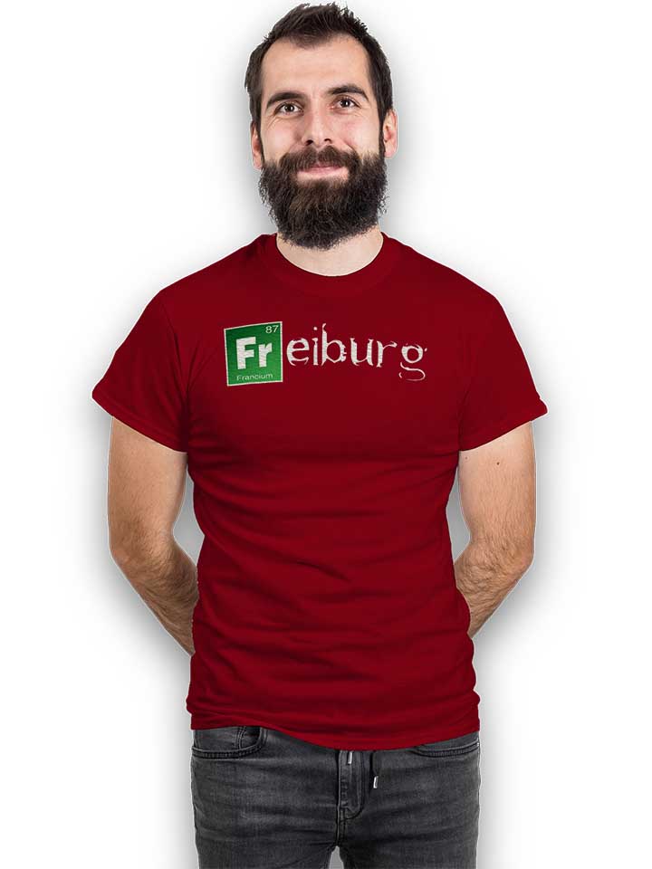 freiburg-t-shirt bordeaux 2