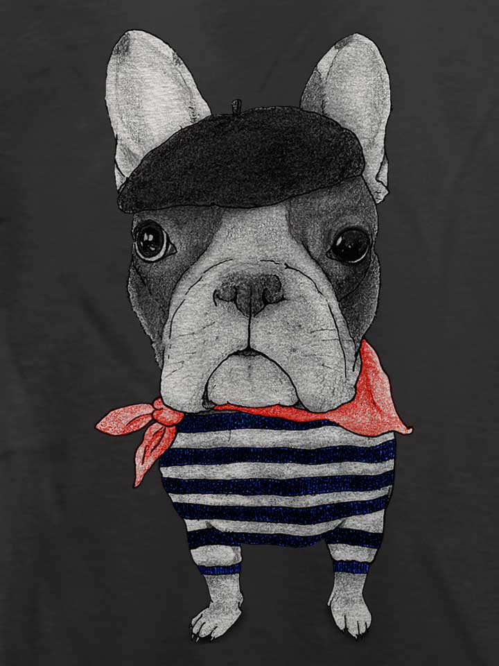 french-bulldog-t-shirt dunkelgrau 4