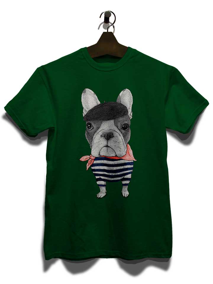 french-bulldog-t-shirt dunkelgruen 3