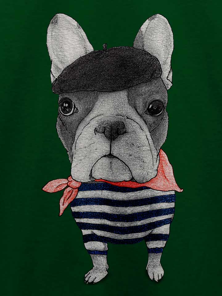 french-bulldog-t-shirt dunkelgruen 4