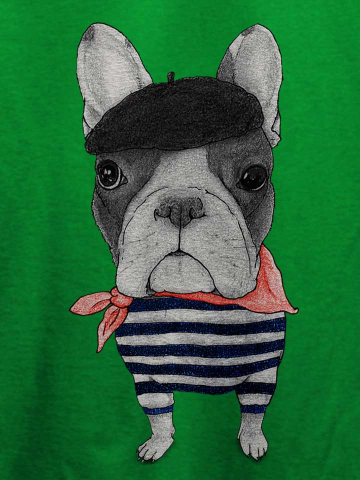 french-bulldog-t-shirt gruen 4