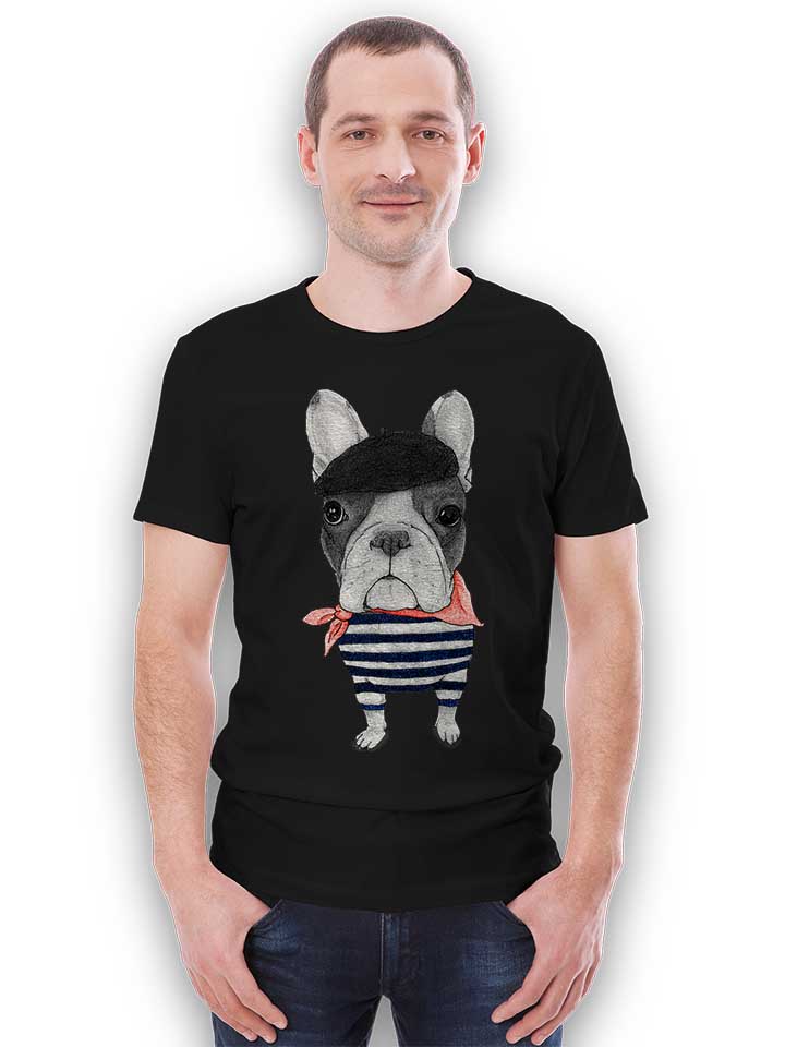 french-bulldog-t-shirt schwarz 2