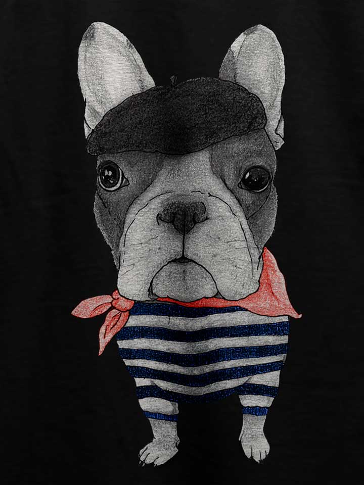 french-bulldog-t-shirt schwarz 4
