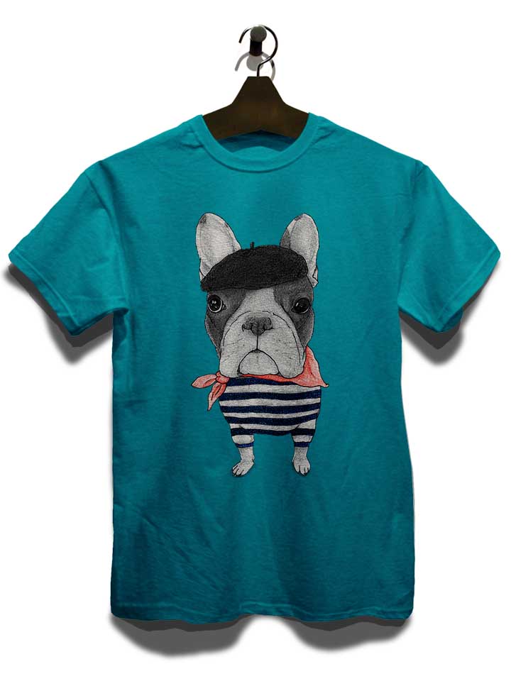 french-bulldog-t-shirt tuerkis 3
