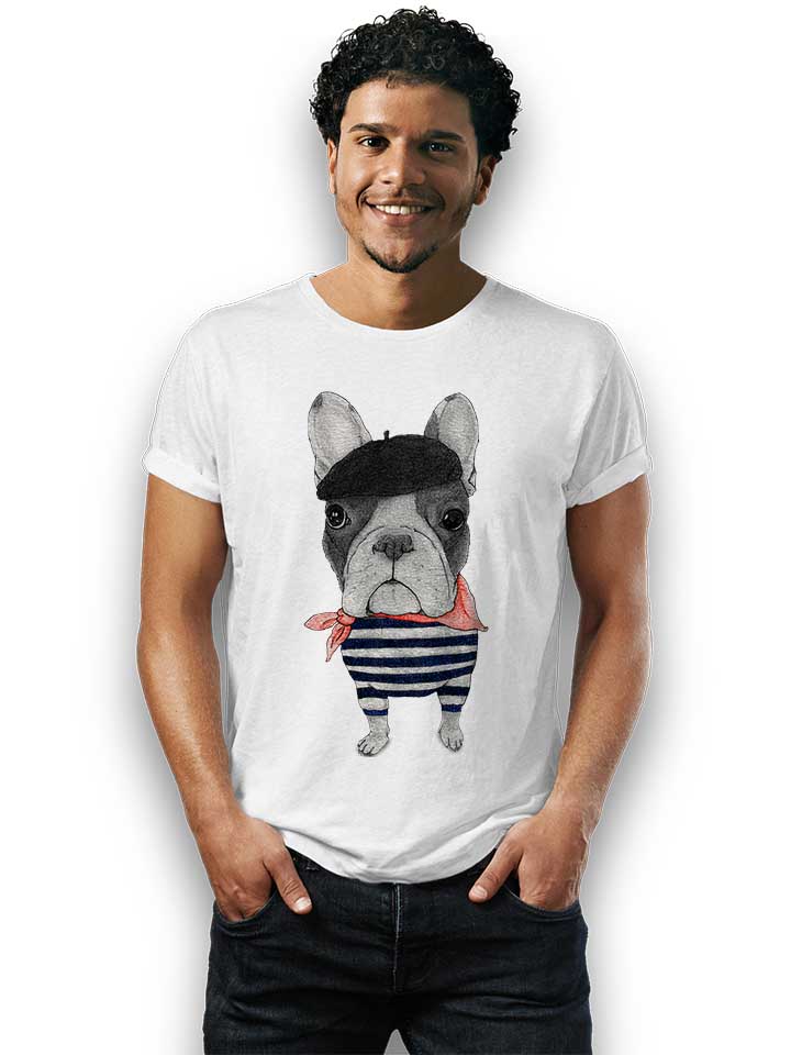 french-bulldog-t-shirt weiss 2