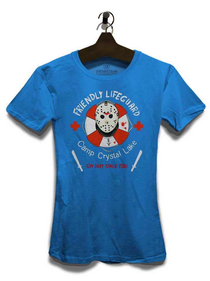friday-13-friendly-lifeguard-damen-t-shirt royal 3