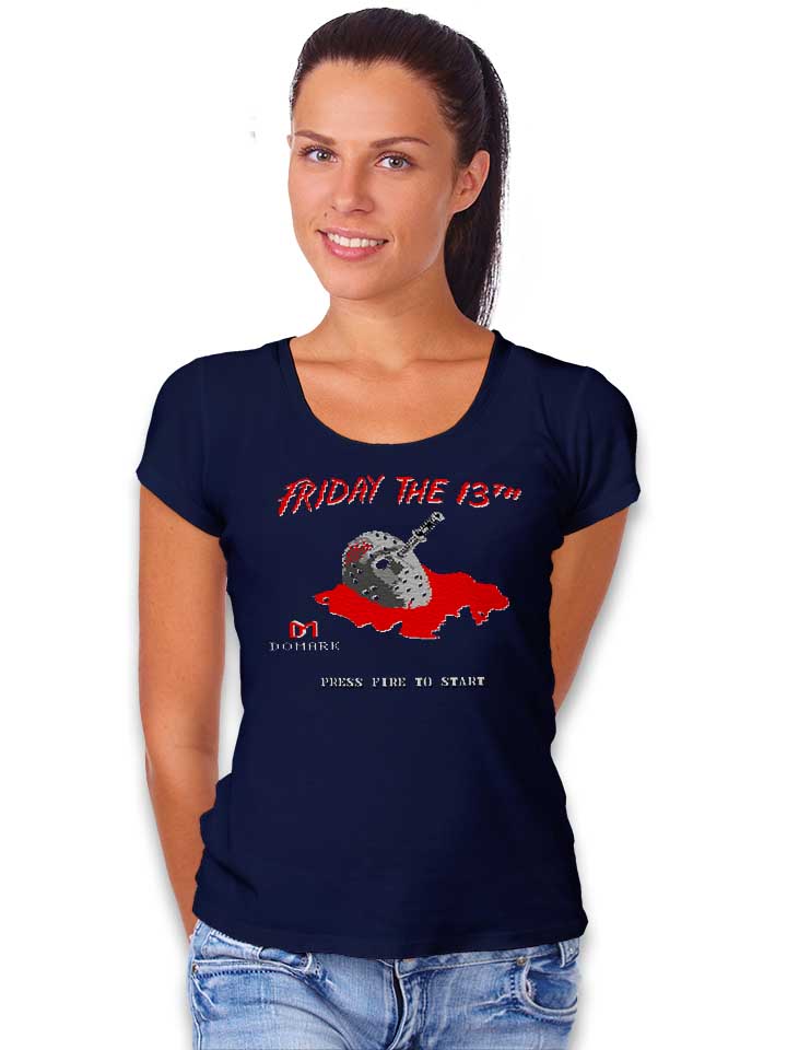 friday-the-13th-damen-t-shirt dunkelblau 2