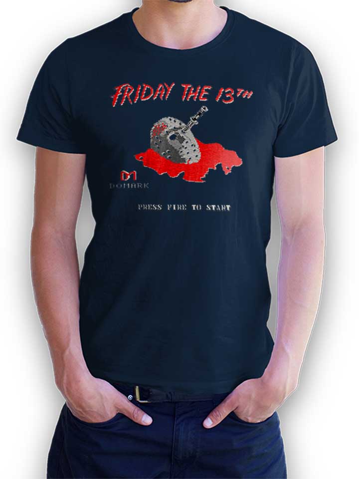friday-the-13th-t-shirt dunkelblau 1