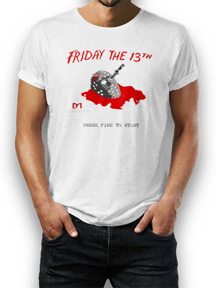 Friday The 13Th T-Shirt weiss L