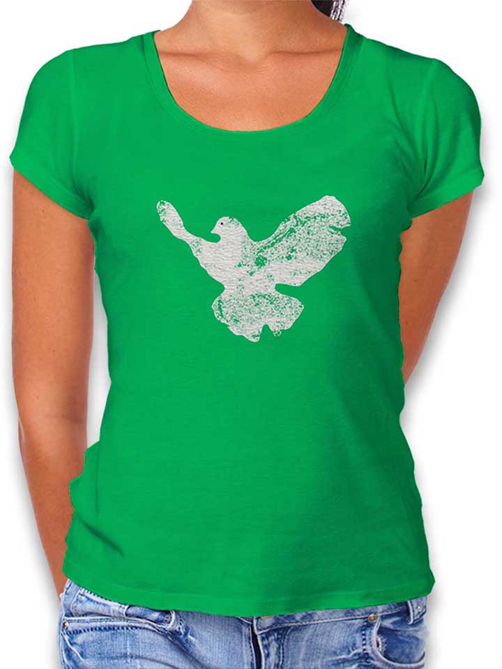 Friedenstaube Vintage T-Shirt Femme vert L