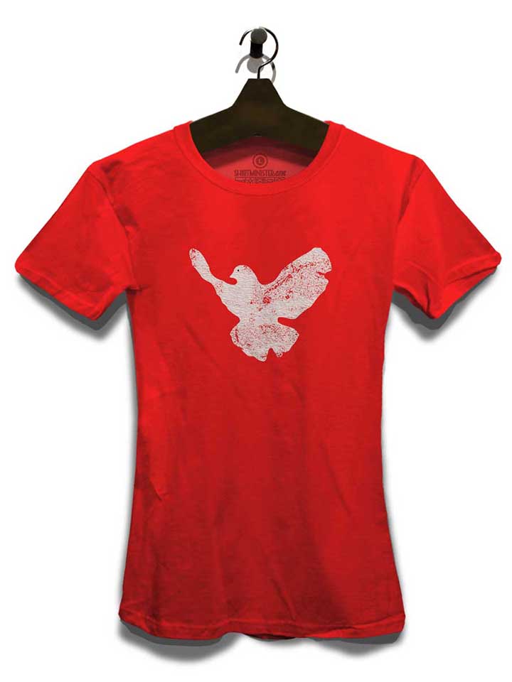 friedenstaube-vintage-damen-t-shirt rot 3
