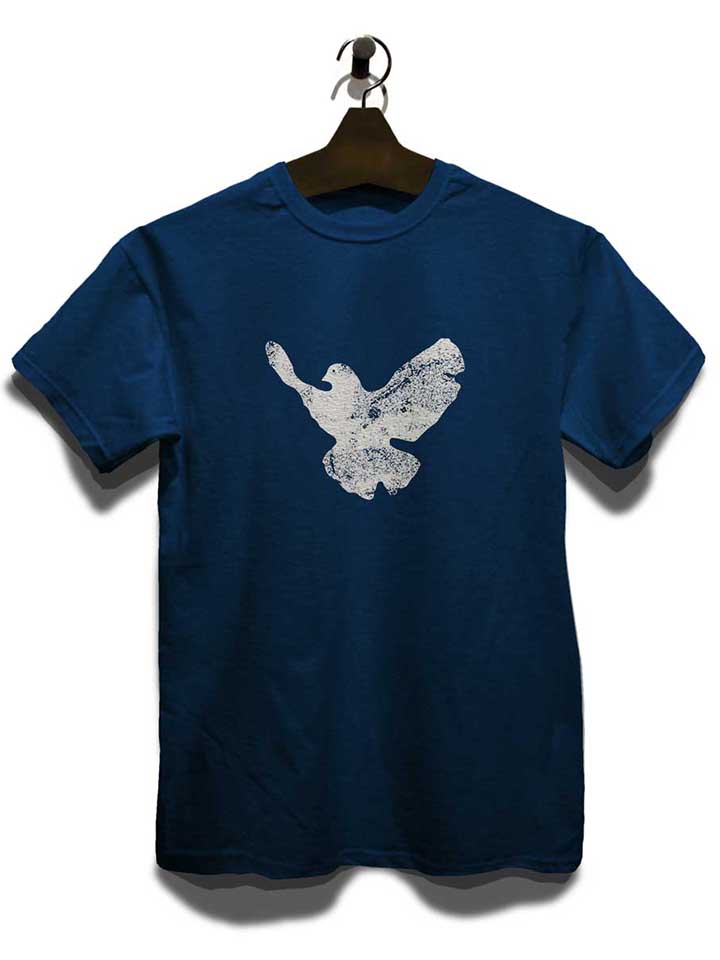 friedenstaube-vintage-t-shirt dunkelblau 3