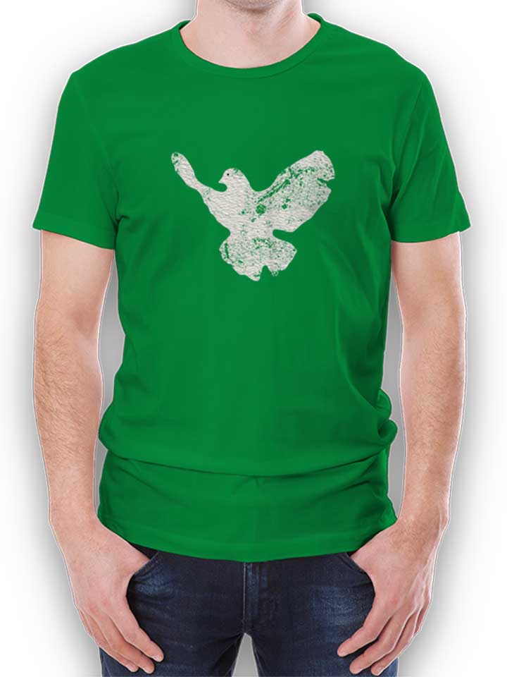 Friedenstaube Vintage T-Shirt green-green L