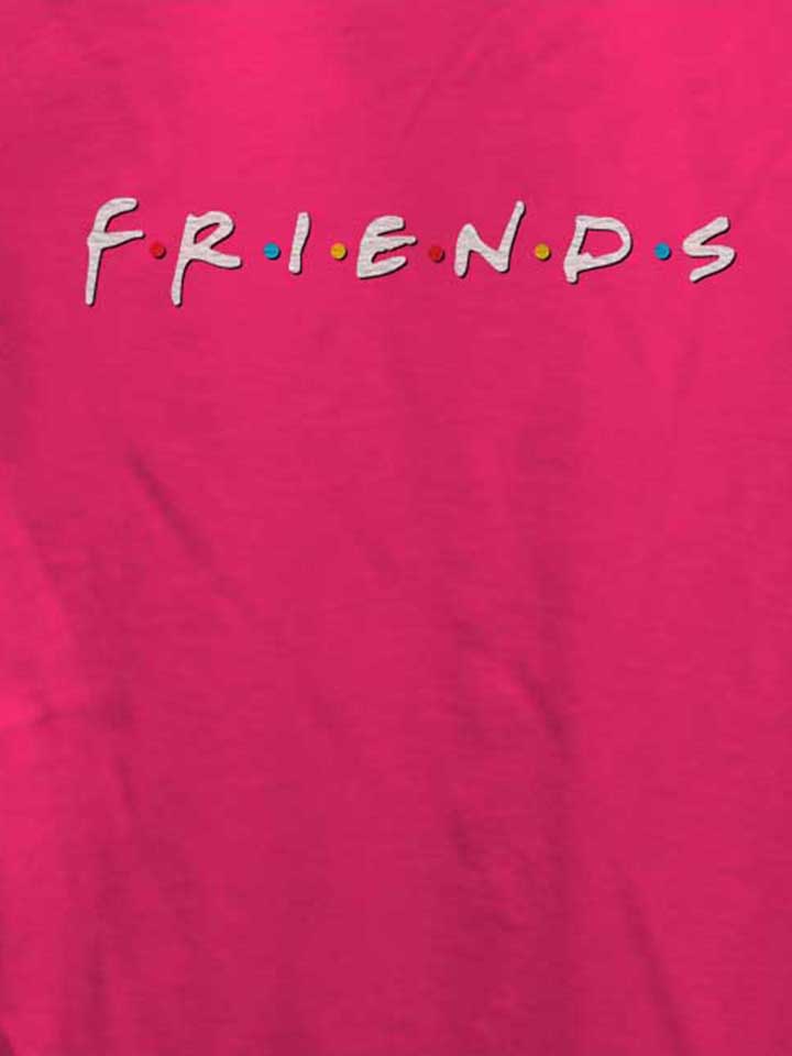 friends-logo-damen-t-shirt fuchsia 4