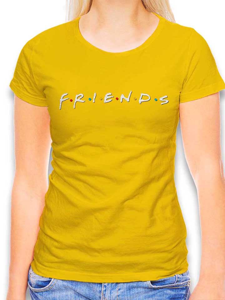 Friends Logo Damen T-Shirt gelb L