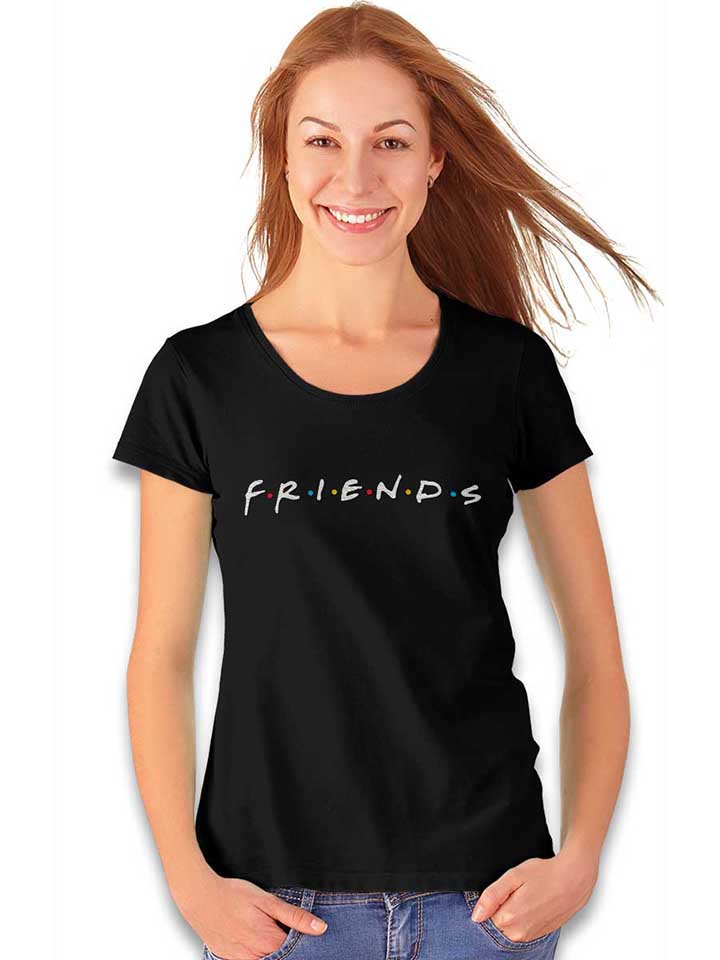friends-logo-damen-t-shirt schwarz 2
