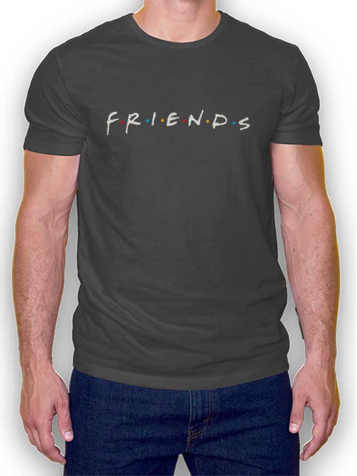 Friends Logo T-Shirt gris-fonc L