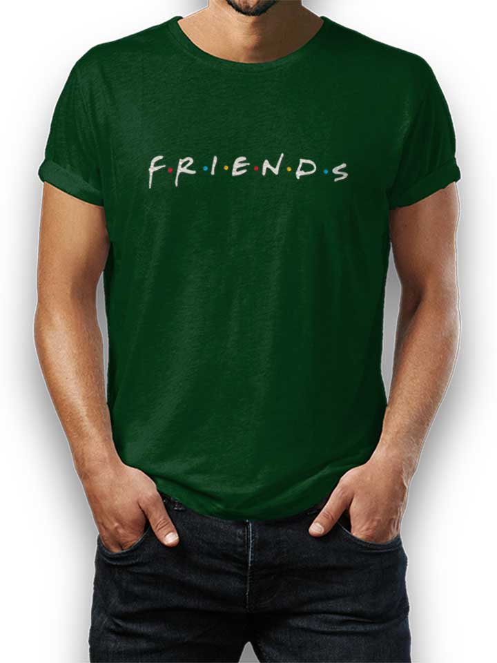 Friends Logo T-Shirt dunkelgruen L