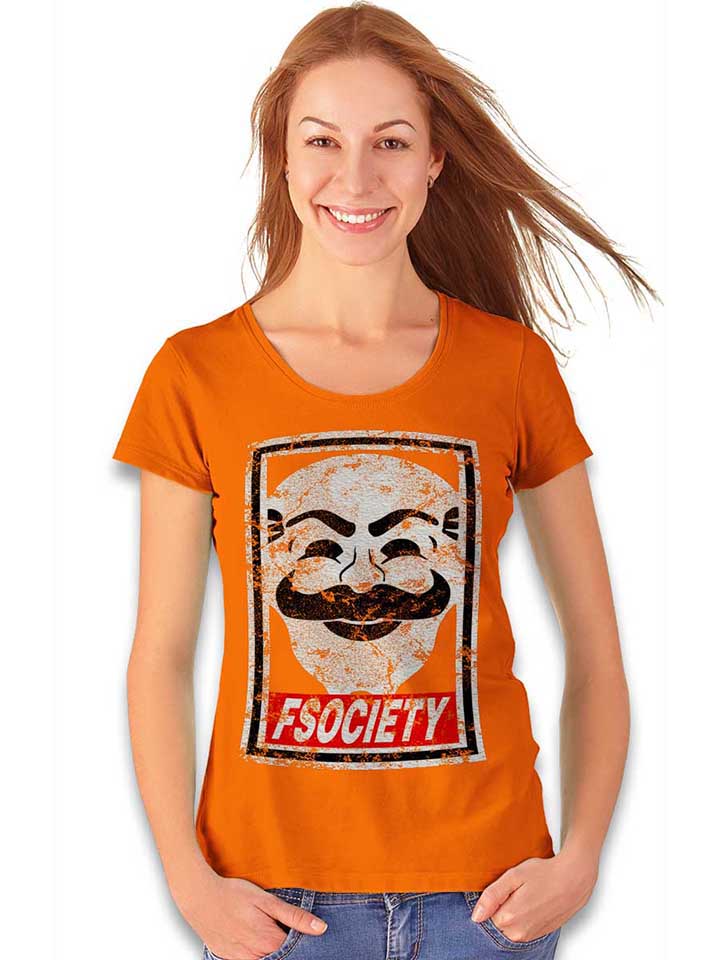 fsociety-damen-t-shirt orange 2