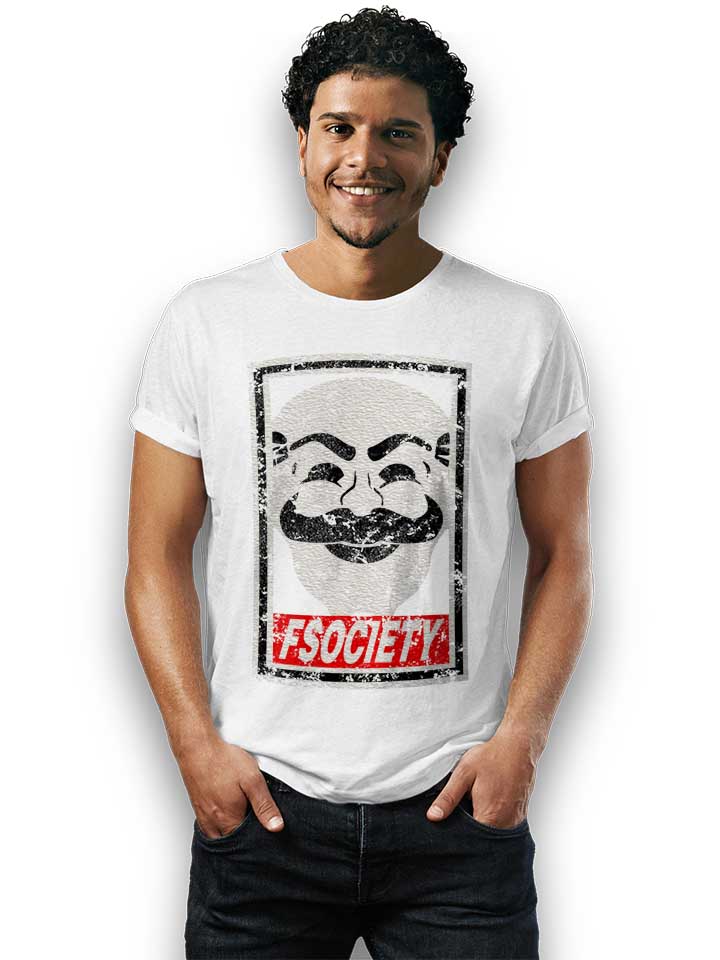 fsociety-t-shirt weiss 2