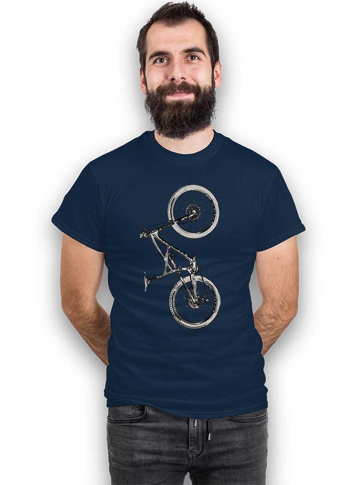 full-suspension-mountain-bike-t-shirt dunkelblau 2