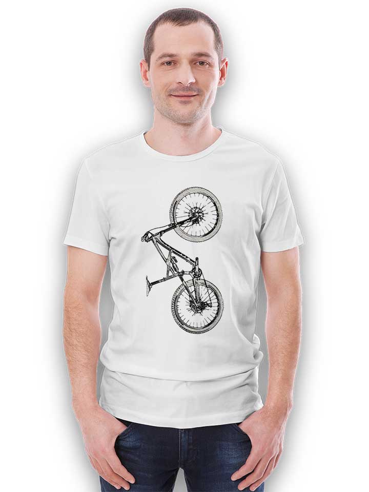 full-suspension-mountain-bike-t-shirt weiss 2