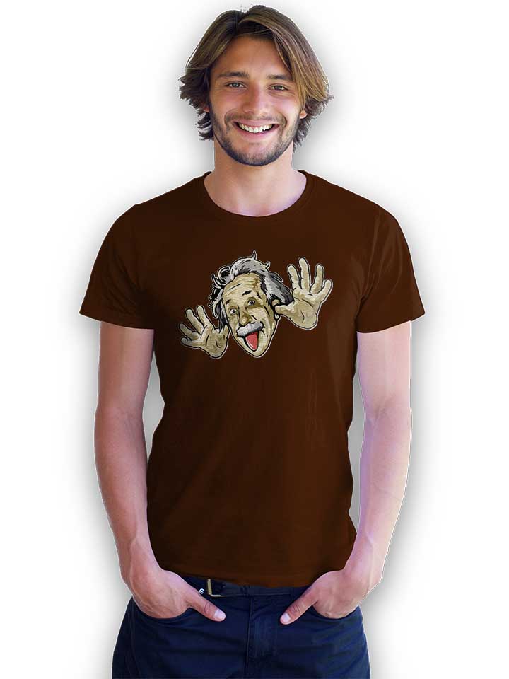 funny-albert-einstein-t-shirt braun 2