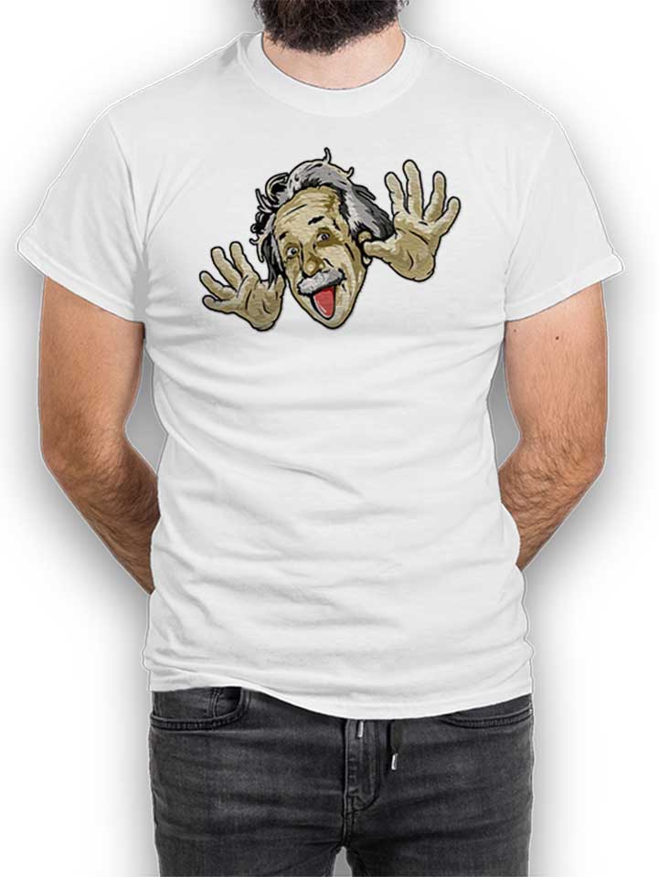 Funny Albert Einstein T-Shirt blanc L