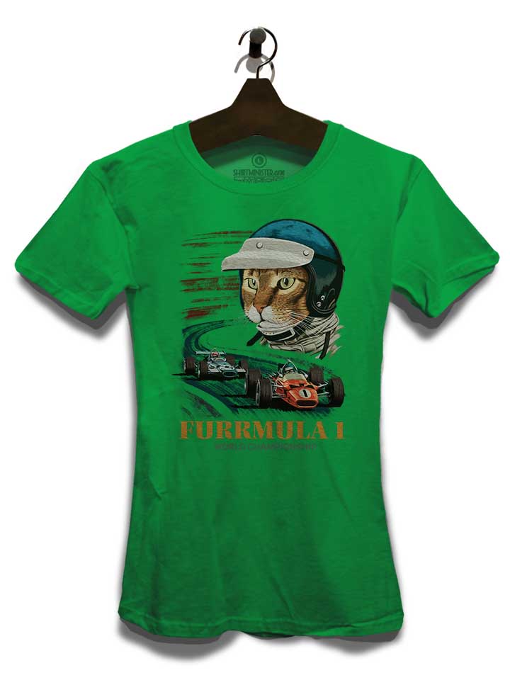 furrmula-1-cat-damen-t-shirt gruen 3