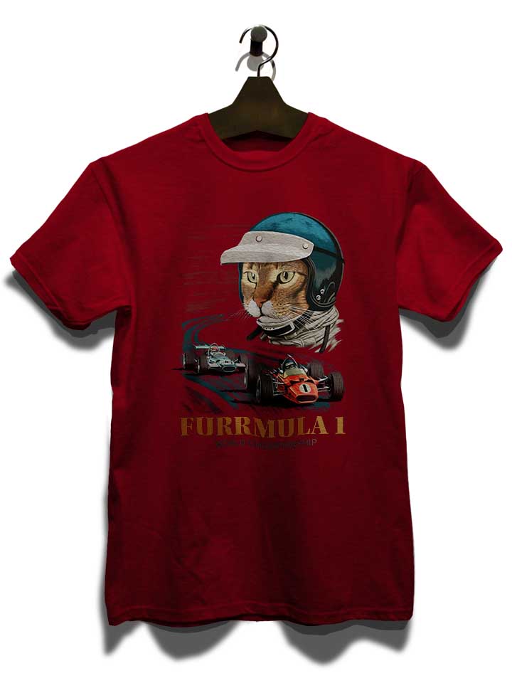 furrmula-1-cat-t-shirt bordeaux 3