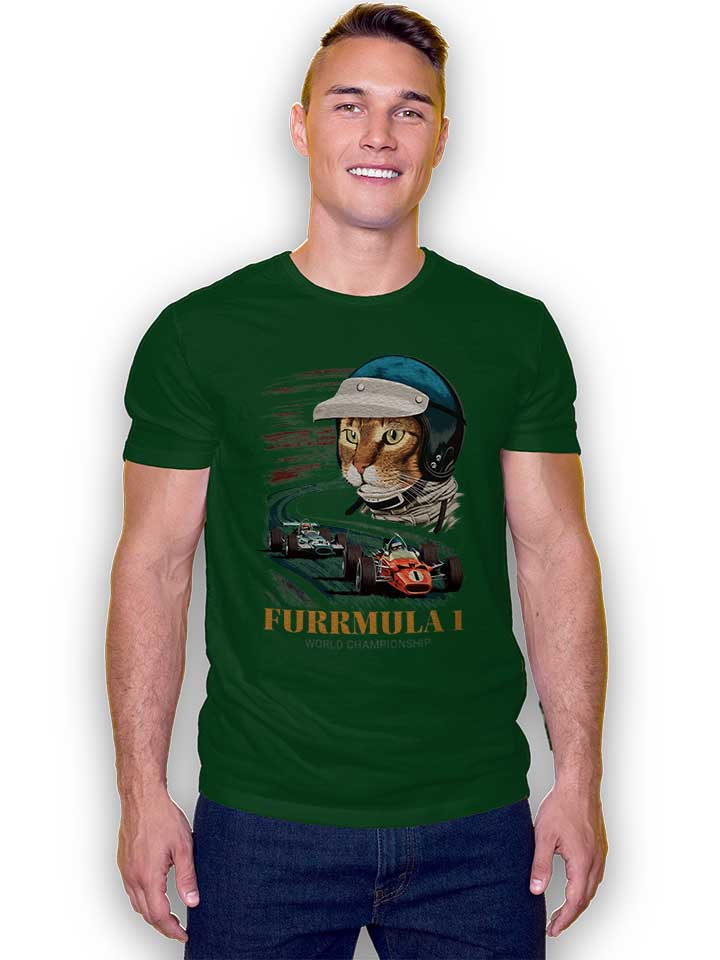 furrmula-1-cat-t-shirt dunkelgruen 2