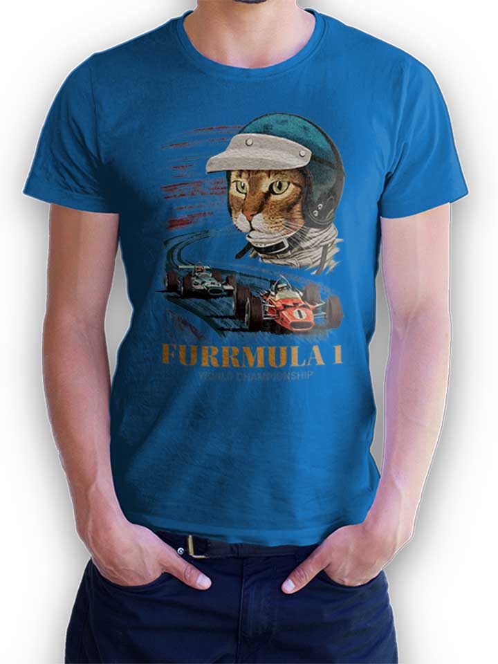Furrmula 1 Cat T-Shirt royal L