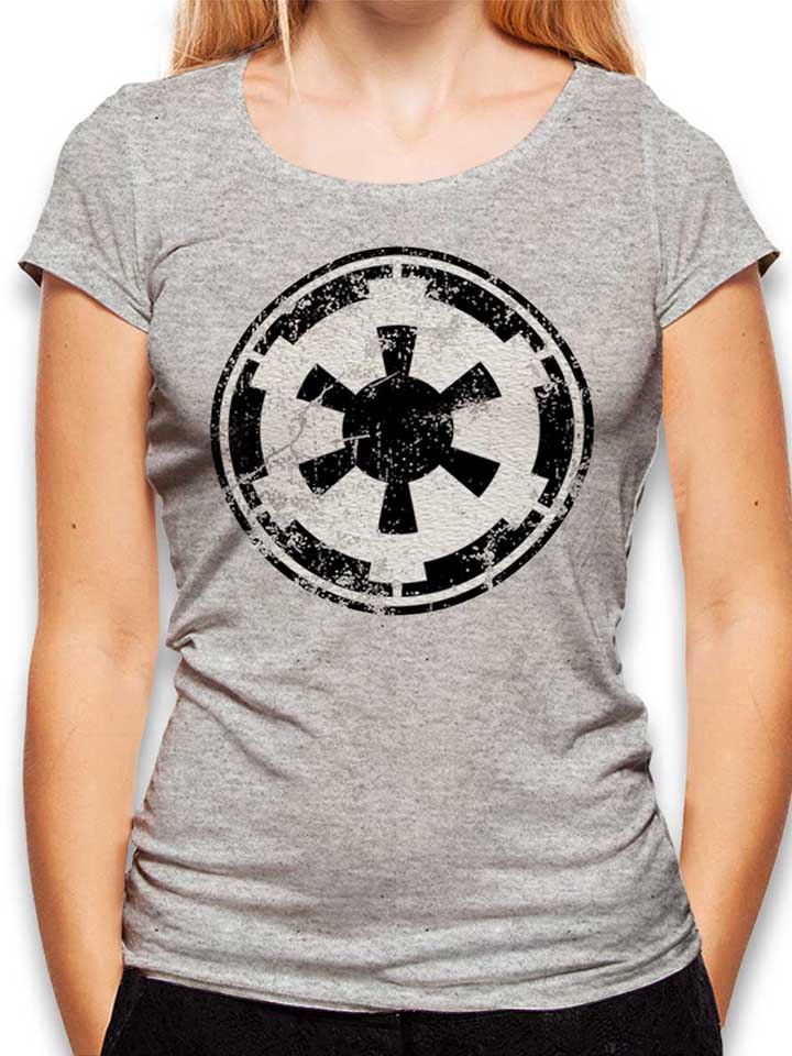 Galactic Empire Emblem Vintage Damen T-Shirt grau-meliert L