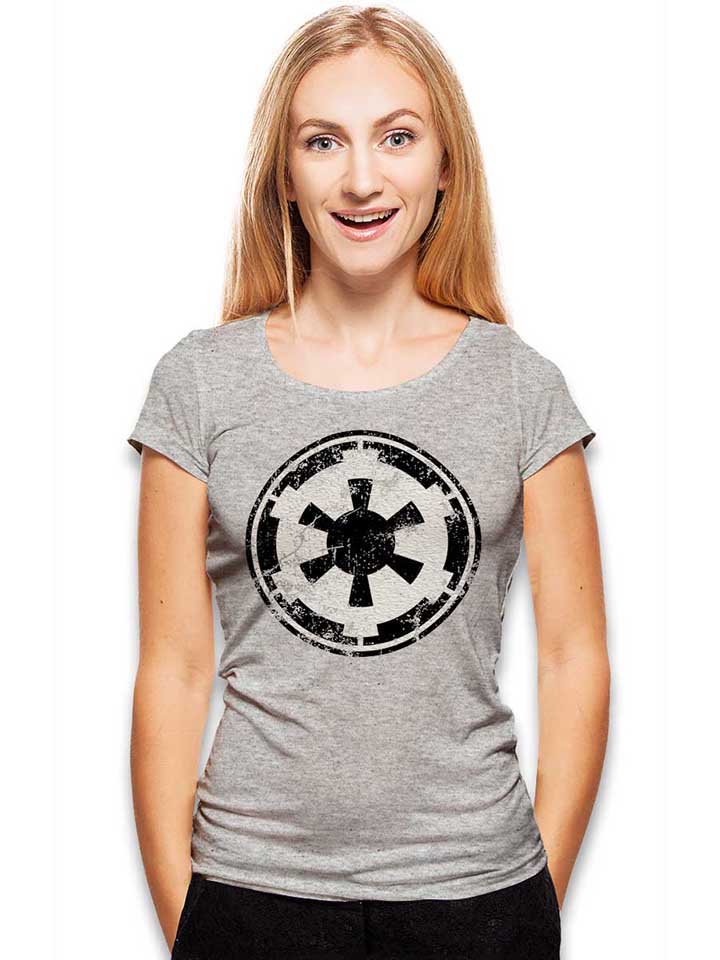 galactic-empire-emblem-vintage-damen-t-shirt grau-meliert 2