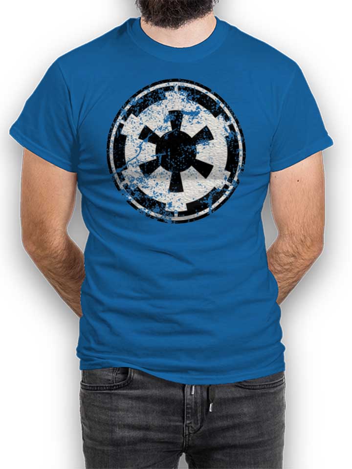 Galactic Empire Emblem Vintage Camiseta azul-real L